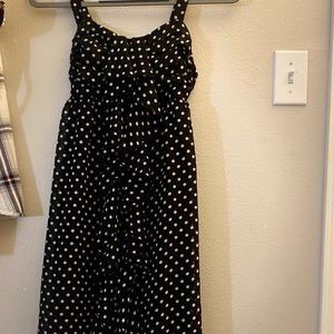 Secret Treasures Polka-dot Spaghetti-Strap Dress